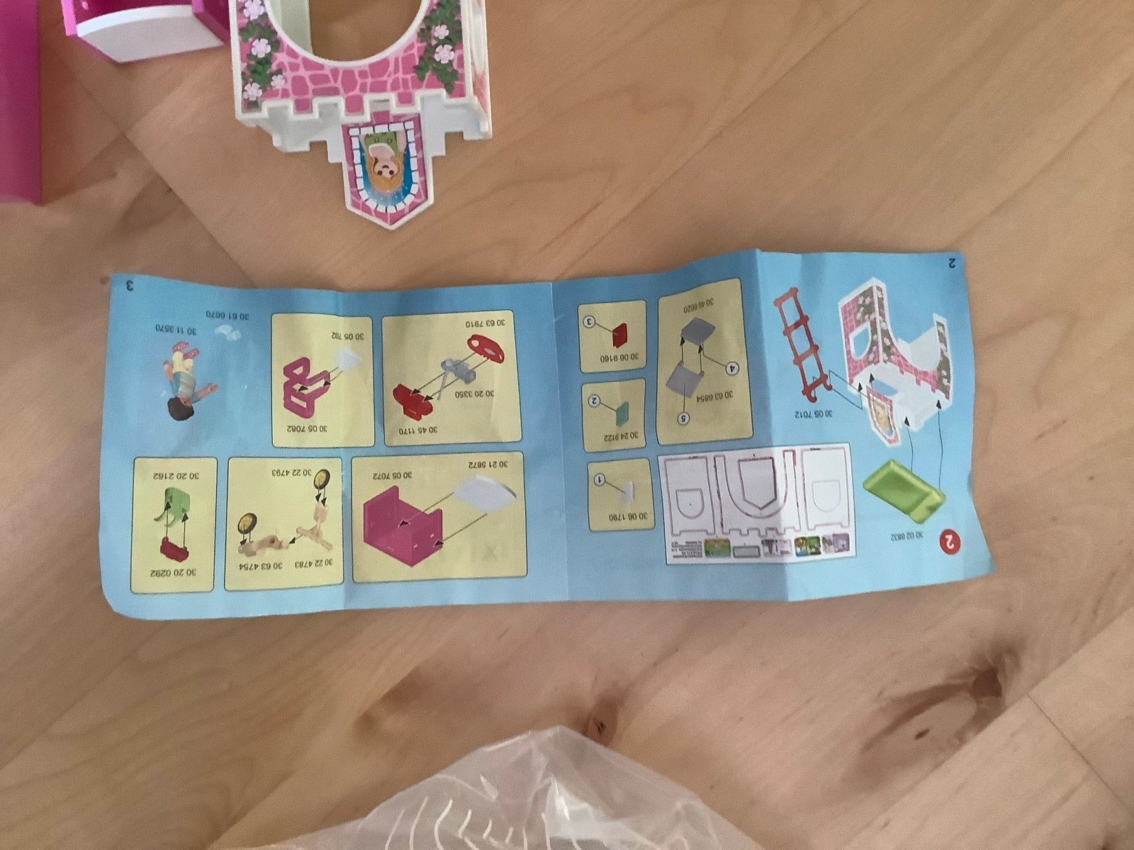 Playmobil Prinsessenkasteel met accessoires en handleiding, Gebouw, Complete set, Ophalen of Verzenden, Zo goed als nieuw