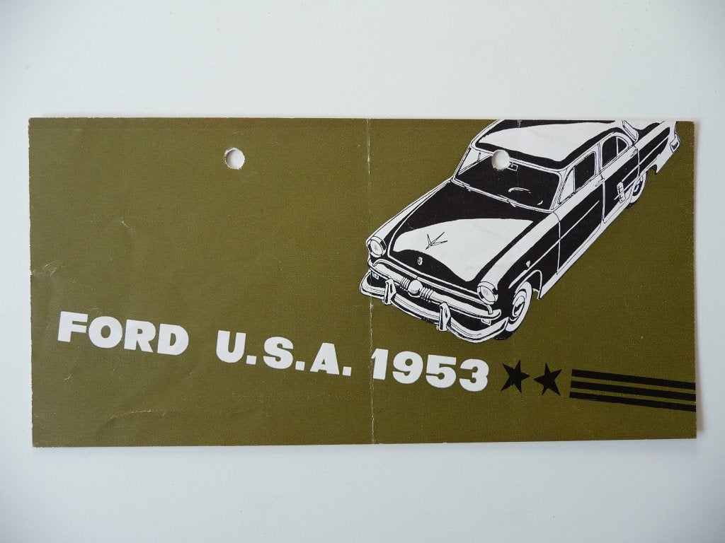 Ford Brochure 1953, Gelezen, Ford, Ophalen of Verzenden, Ford