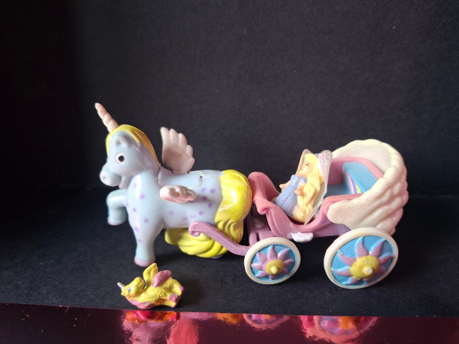 Polly Pocket Elfje en Eenhoorn met Koetsje, Ophalen of Verzenden, Gebruikt, Overige typen