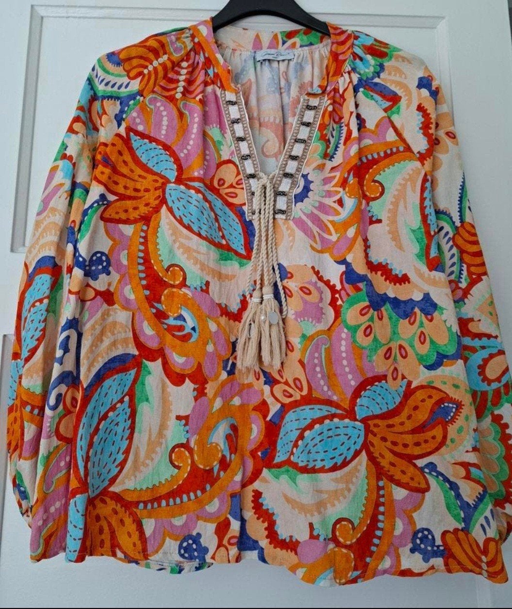 Gemma Ricceri Tuniek Blouse - Kleurrijk & Comfortabel, Maat 38/40 (M), Meerkleurig, Ophalen of Verzenden, Zo goed als nieuw