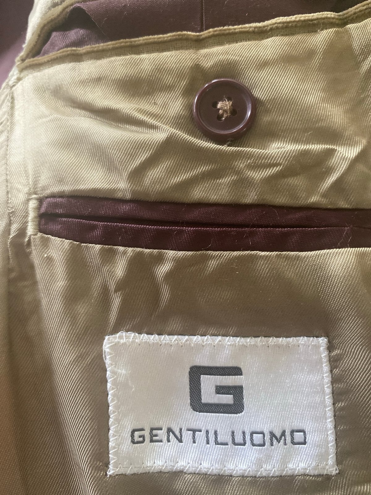 Gentiluomo Corduroy Colbert - Maat l/xl, Ophalen of Verzenden, Zo goed als nieuw, Maat 52/54 (L), Bruin