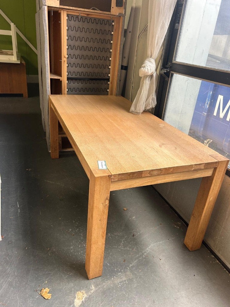 Robuuste eikenhouten eettafel - Gebruikt, Ophalen, Gebruikt, Rustiek, Eikenhout
