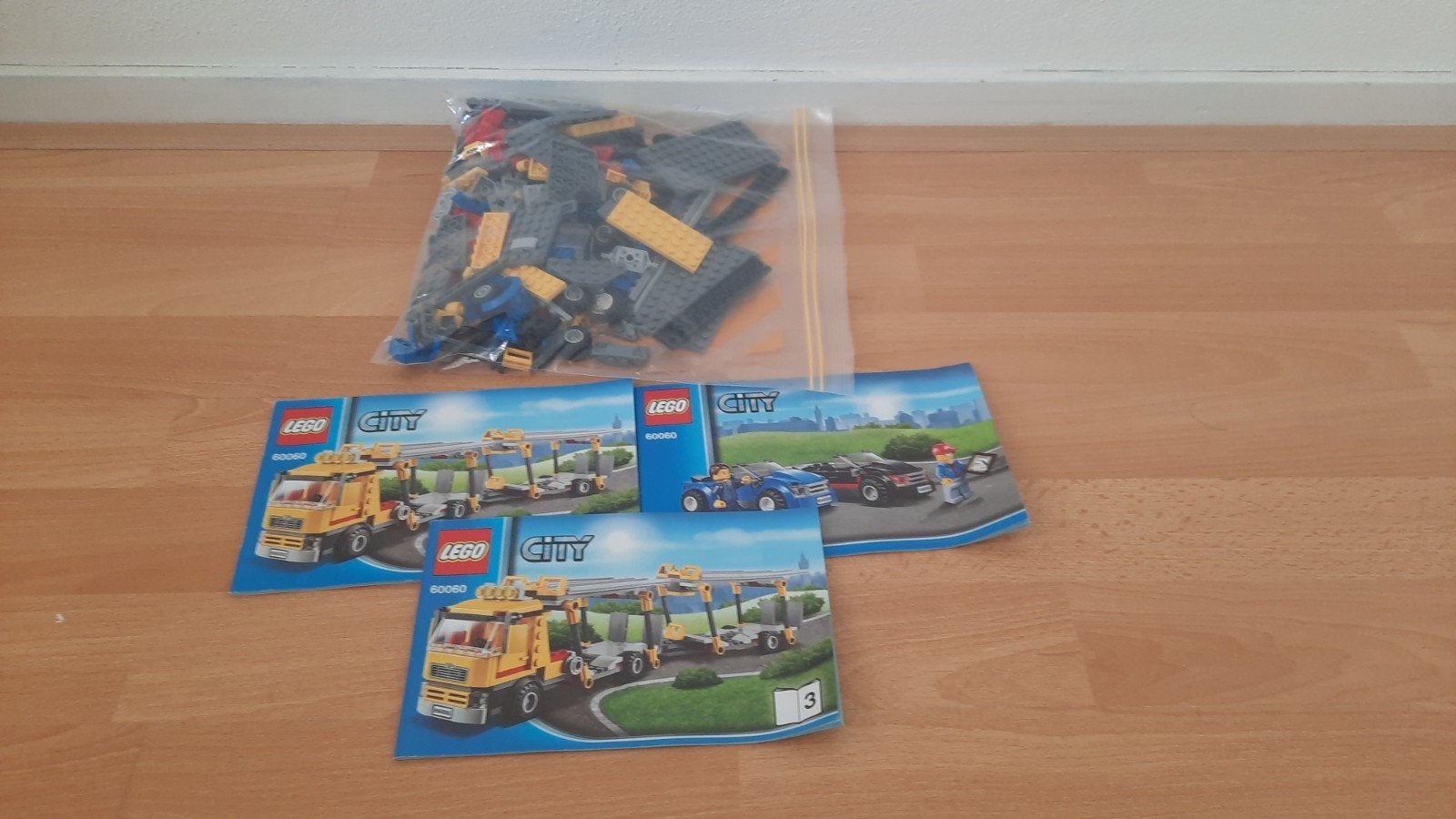 lego city vrachtwagen met 2 autos 60060, Kinderen en Baby's, Lego, Ophalen of Verzenden, Inclusief instructies, Complete set