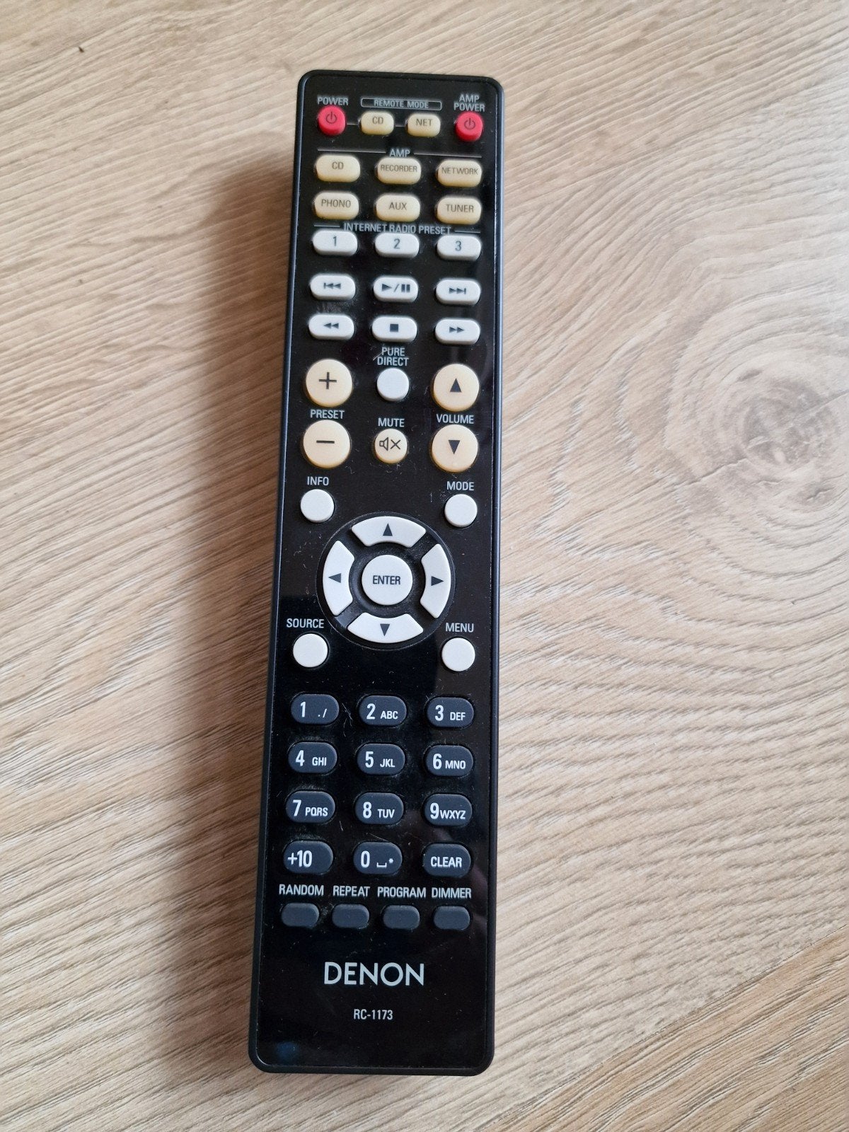 Denon RC-1173 Afstandsbediening - Gebruikt, Audio, Tv en Foto, Ophalen of Verzenden, Gebruikt, Origineel, Receiver of Versterker