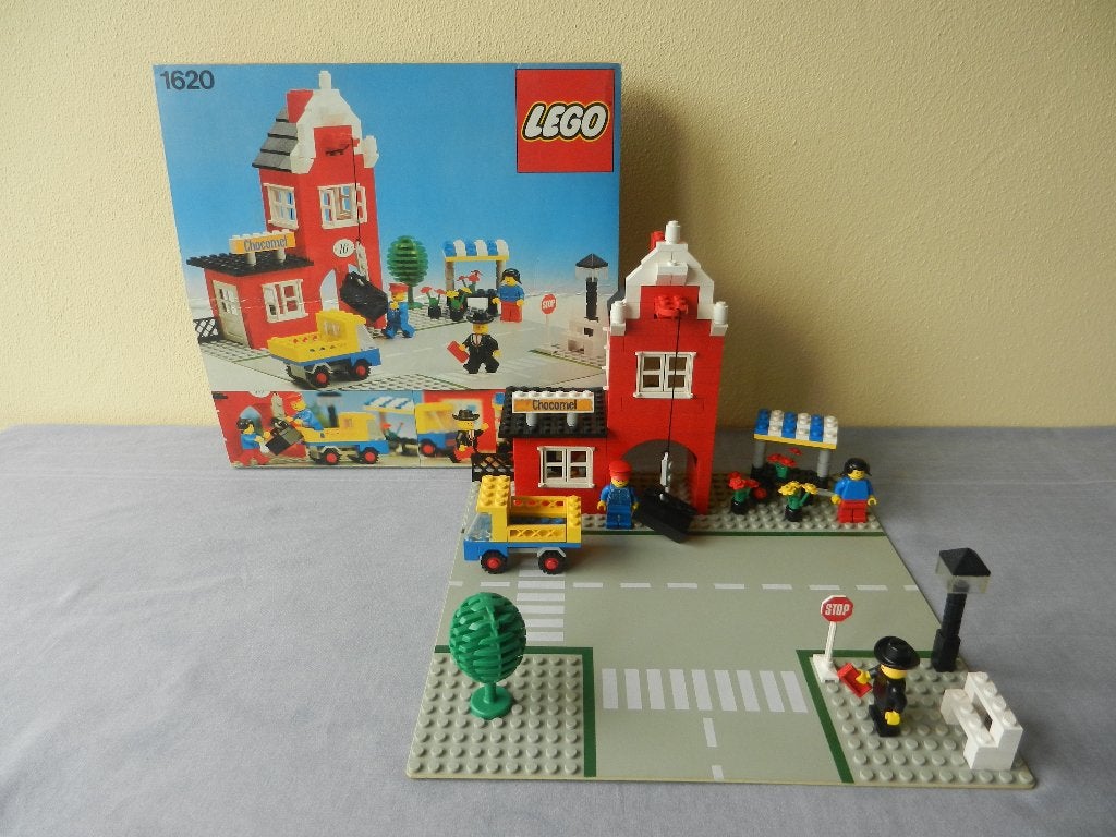 Lego 1620 Chocomel Factory met (deel van) doos (uit 1978), Ophalen of Verzenden, Gebruikt