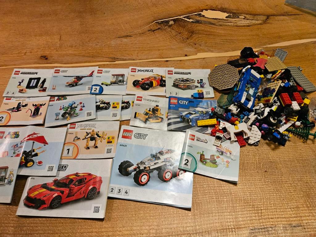 Grote stapel LEGO met 15 originele handleidingen, Kinderen en Baby's, Speelgoed | Duplo en Lego, Gebruikt, Lego, Ophalen of Verzenden