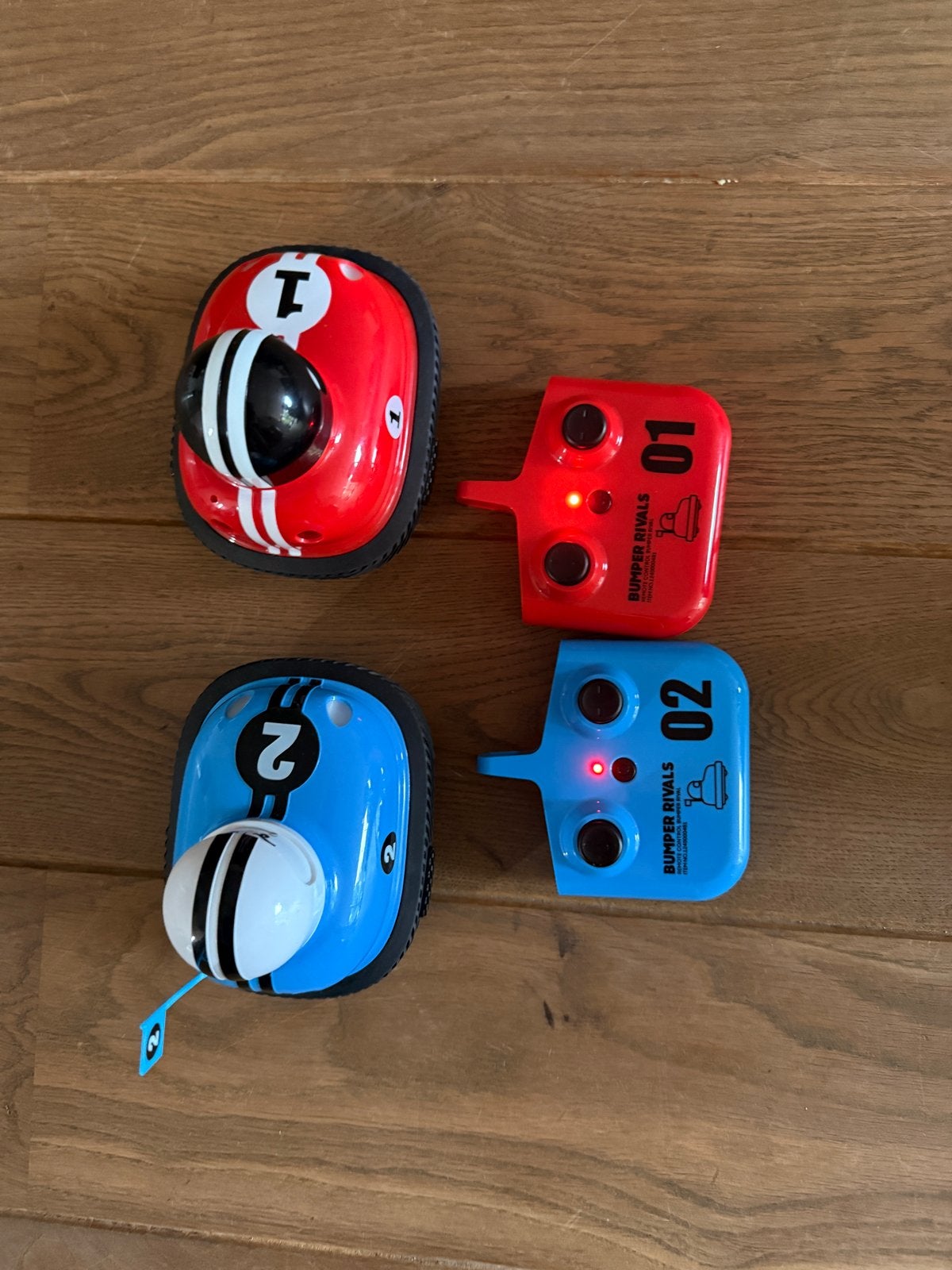 Bumper Rivals RC Auto's - Rood & Blauw Set, Ophalen, Zo goed als nieuw, Jongen of Meisje