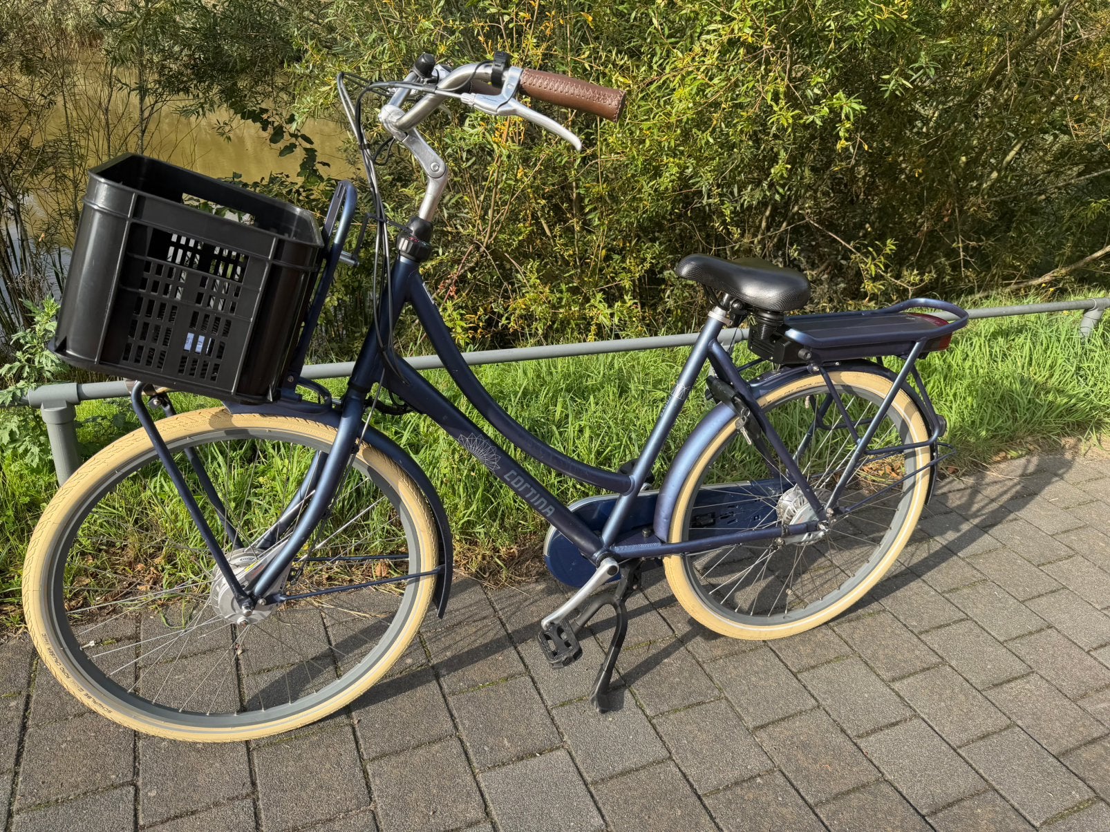 Cortina Transport Elektrische Fiets, Frame 57cm,zwaar accu, 55 tot 59 cm, Ophalen, Zo goed als nieuw, Overige merken
