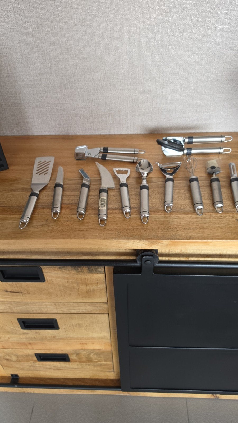 Roestvrijstalen Keukengerei Set - 10-delig brabantia, Ophalen, Overige typen, Metaal, Brabantia