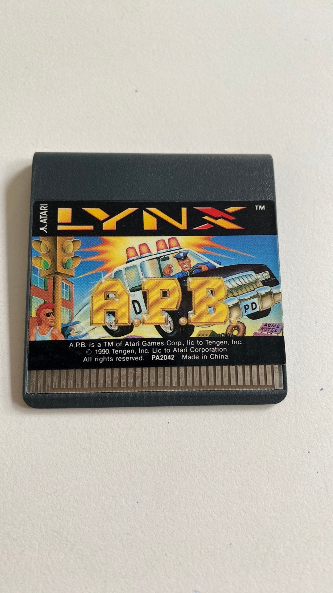 Vintage atari lynx spel a.p.b, Atari Lynx, 1 speler, Ophalen of Verzenden, Zo goed als nieuw