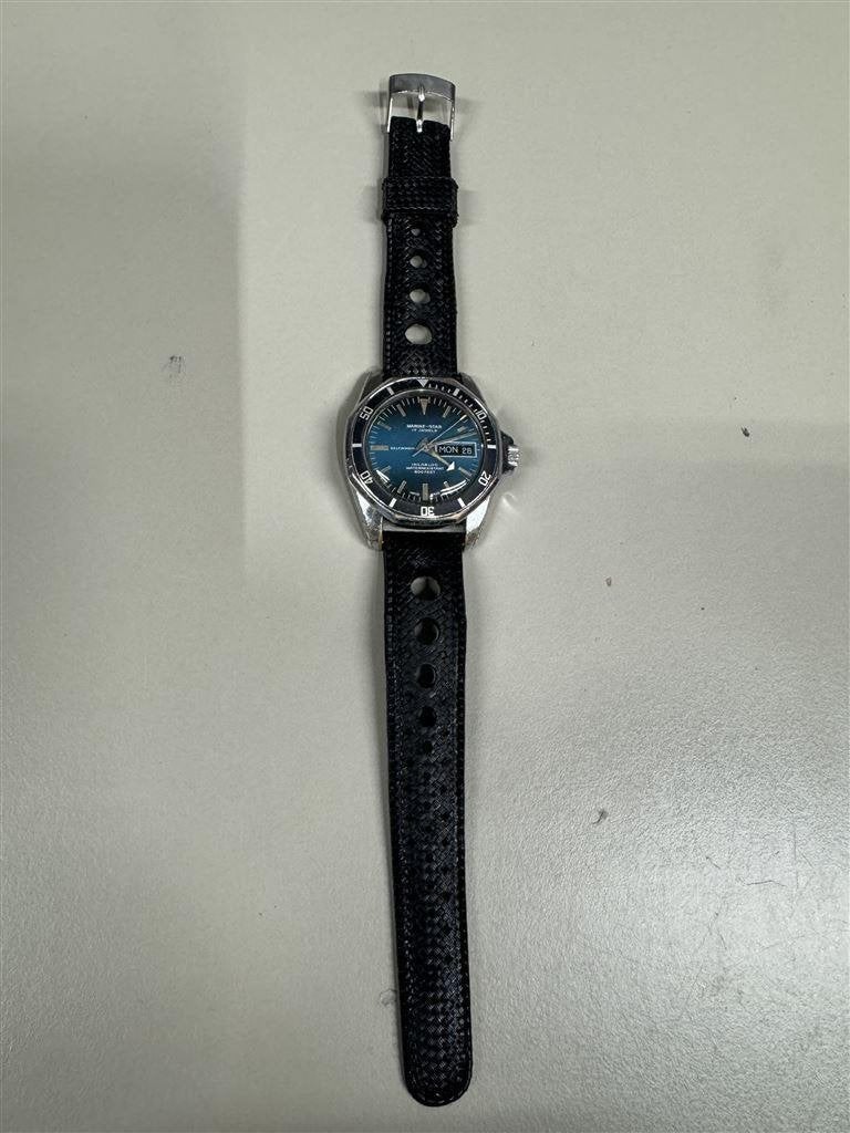 horloge - Sicura Marins Star 17 - automatisch horloge, Ophalen of Verzenden, Zo goed als nieuw, Zilver, Zilver