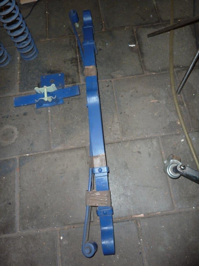 Triumph SPITFIRE MK4 of 1500  achterveer en center bracket., Auto-onderdelen, Ophanging en Onderstel, Ophalen, Gereviseerd, Triumph