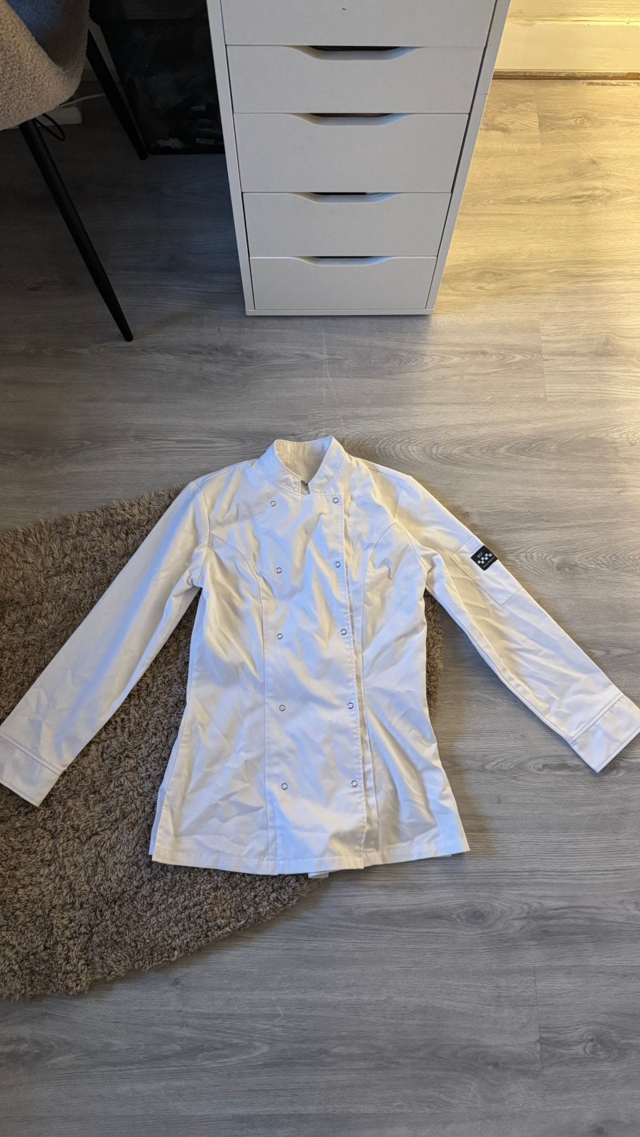 koksbuis wit, Ophalen of Verzenden, Zo goed als nieuw, Maat 34 (XS) of kleiner, Wit
