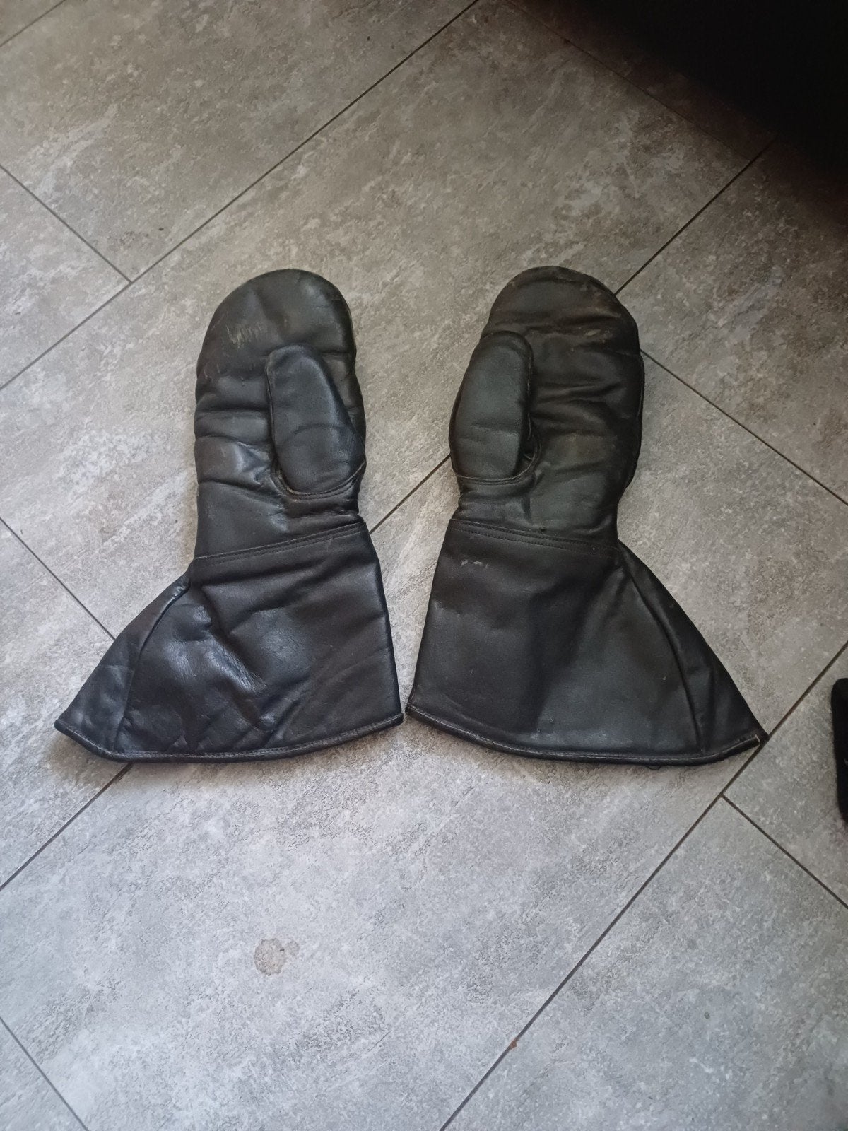 vintage zgan orginele leren solex handschoenen, Ophalen of Verzenden