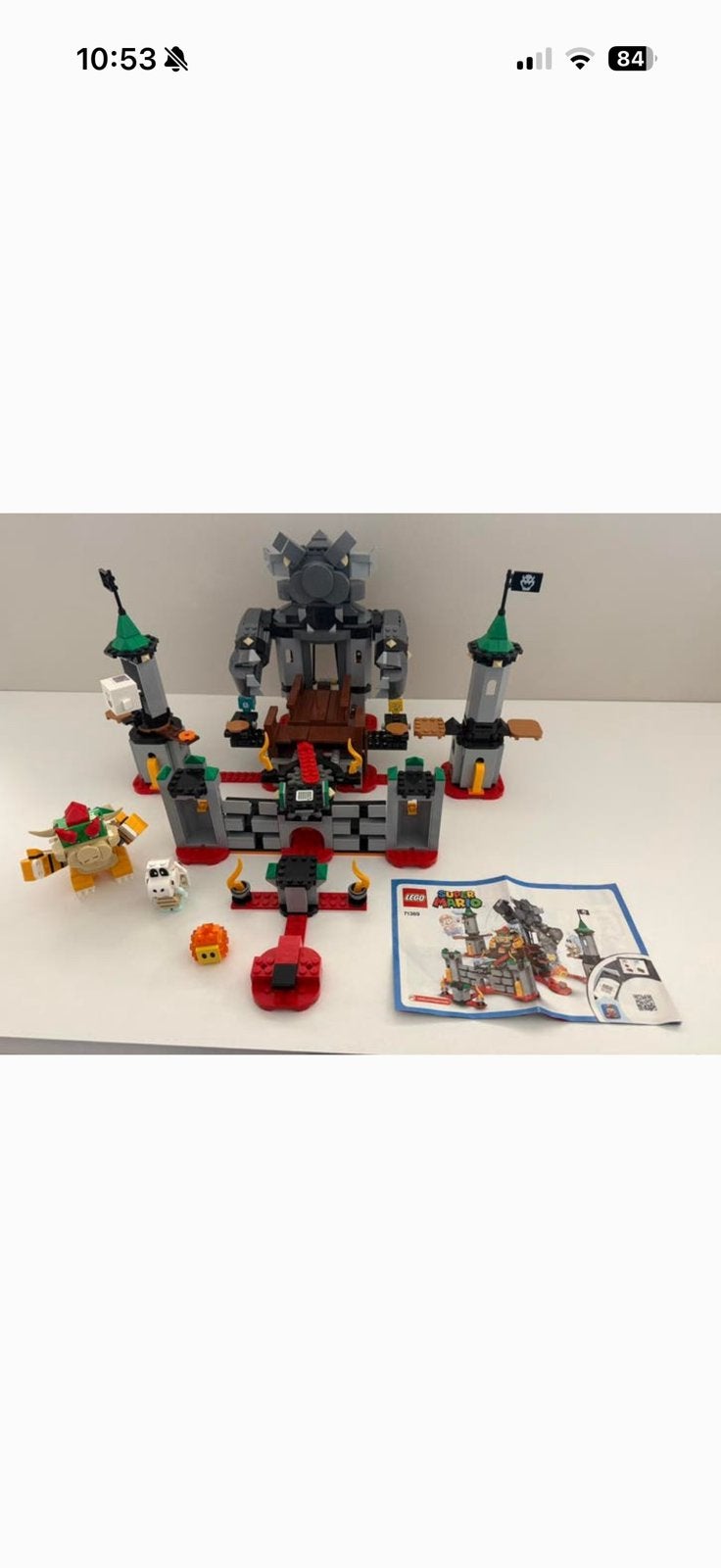 Lego Super Mario Bowserkasteel 71369, Kinderen en Baby's, Speelgoed | Duplo en Lego, Gebruikt, Lego, Ophalen of Verzenden, Inclusief instructies