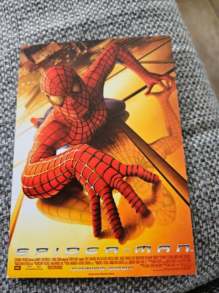 Spiderman film ansichtkaart - Videoland promotie, Ophalen of Verzenden, 1980 tot heden, Ongelopen, Cultuur en Media