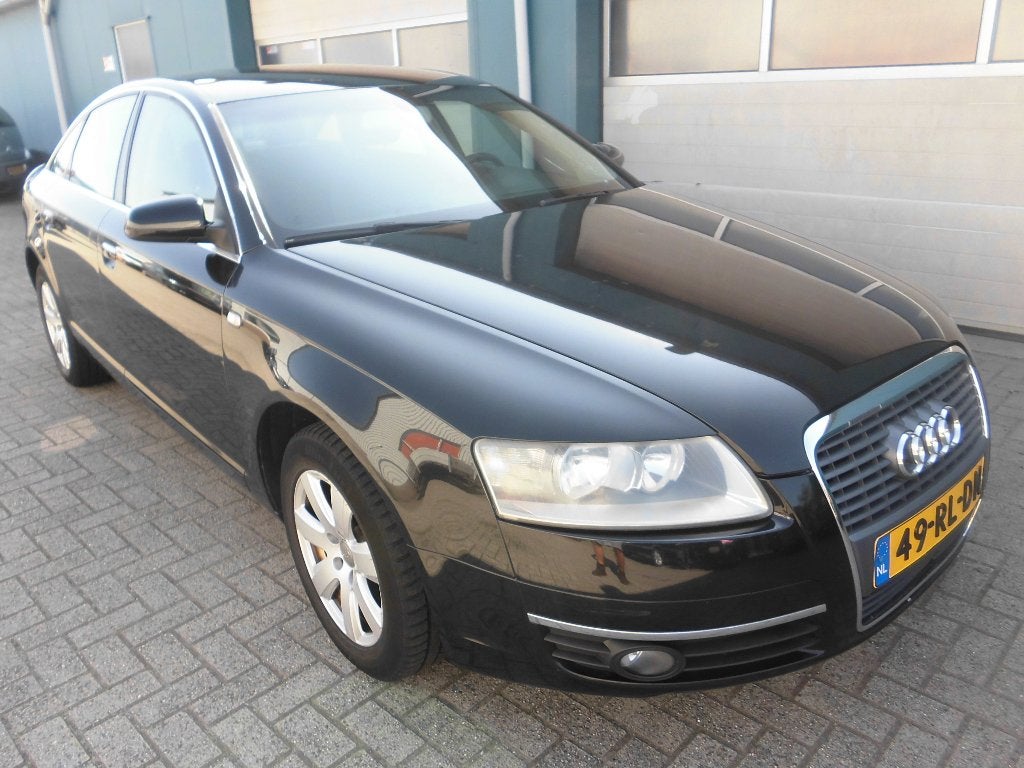 Audi A6 2.4 V6 130KW AUT BJ 2005 LEZEN!  499 E!!!, Euro 5, Stof, 1800 kg, Zwart