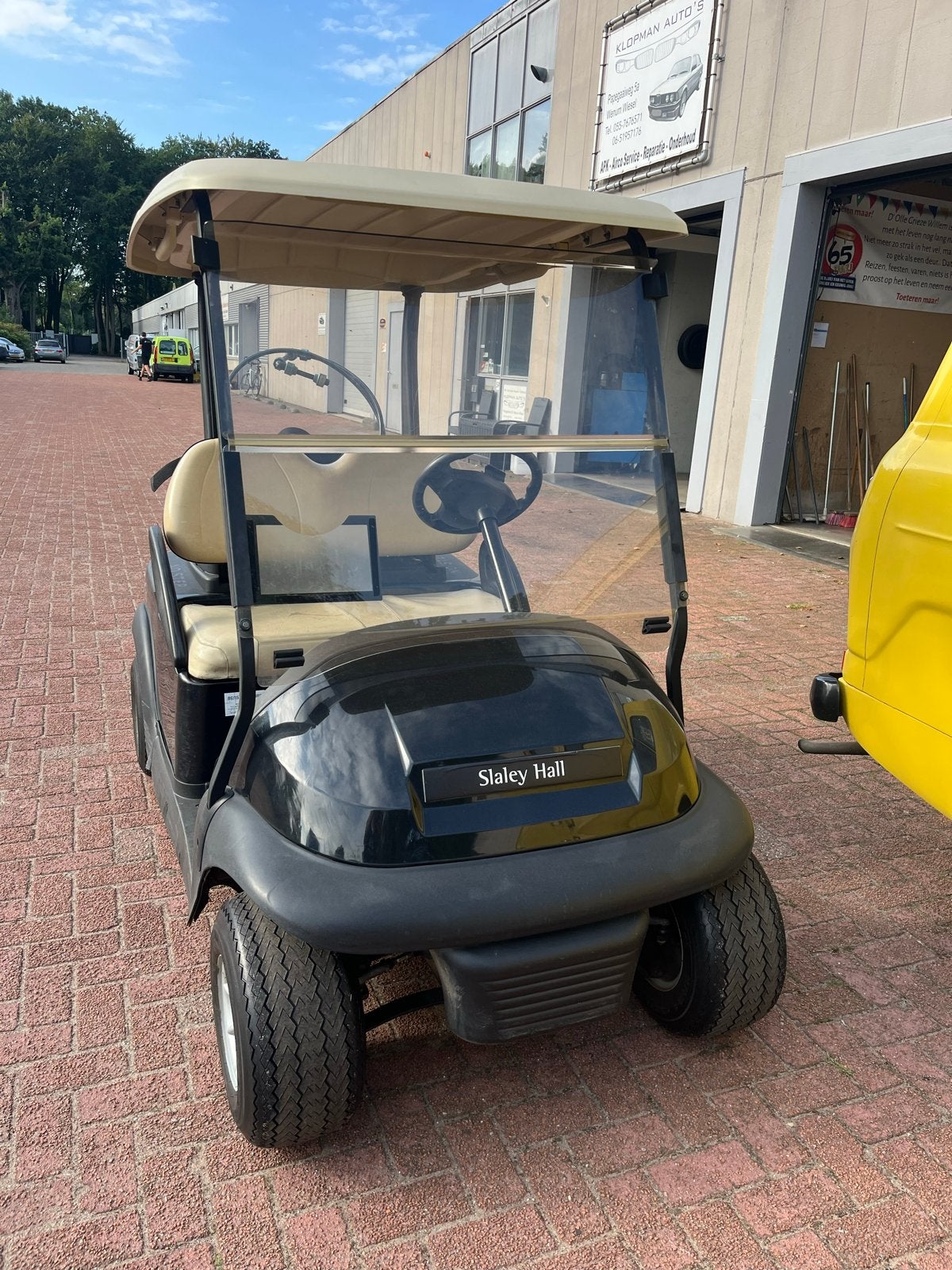 Club Car Golfkar met Nieuwe Batterijen, Ophalen