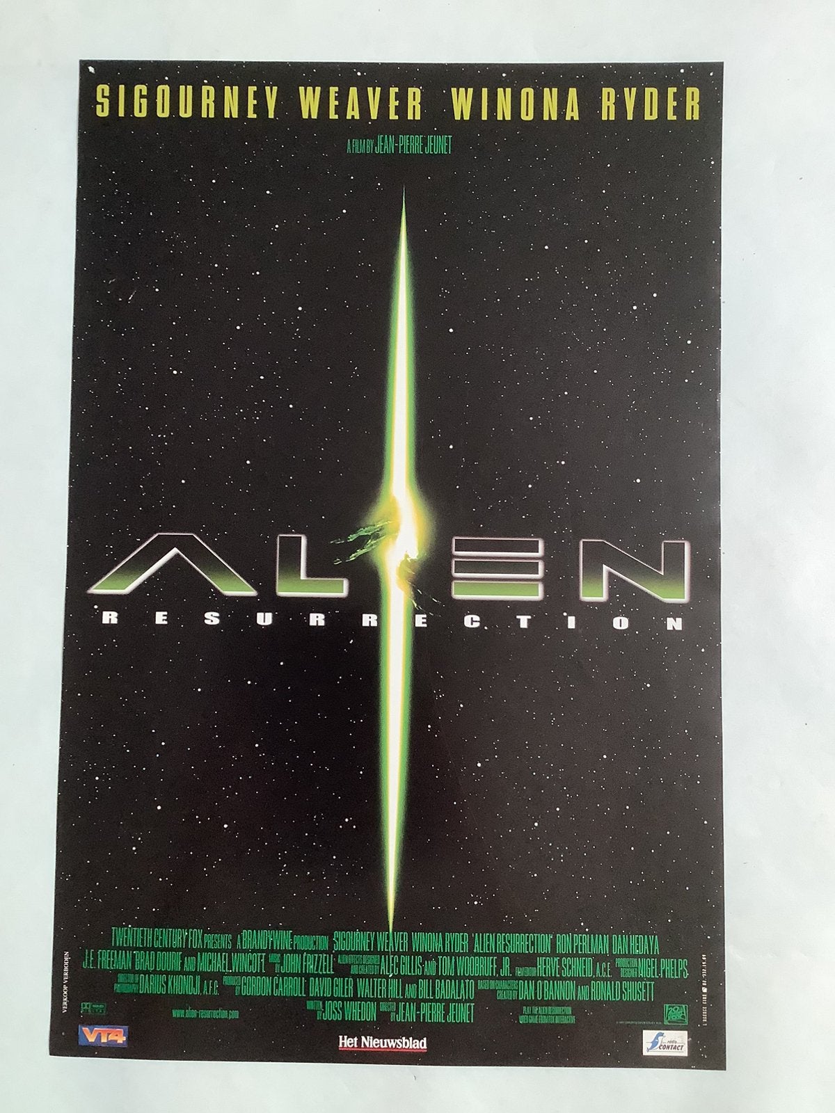 ALIEN   FILMPOSTER   33-50 cm, Ophalen, Zo goed als nieuw, A1 t/m A3, Film en Tv