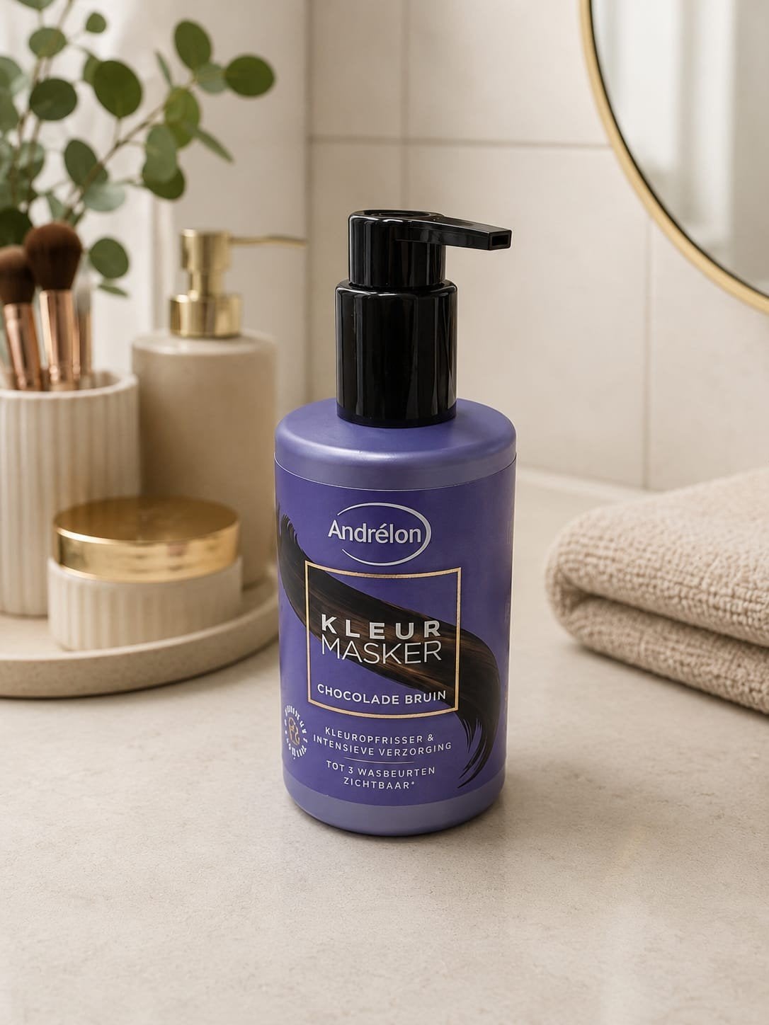 Andrélon Kleur Masker Chocolade Bruin - 200ml, Bad & Douche, -, -, Nieuw