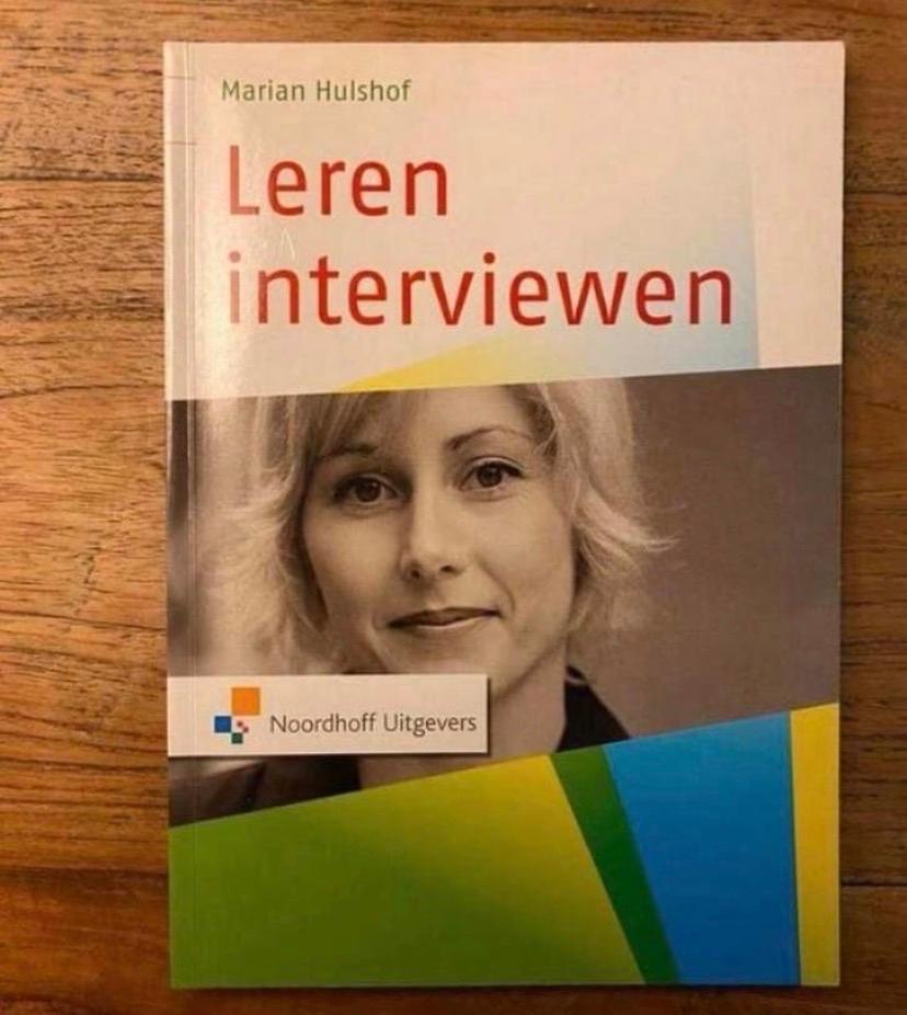 Leren Interviewen - Marian Hulshof (Noordhoff Uitgevers), Ophalen of Verzenden, Gamma, Zo goed als nieuw, HBO