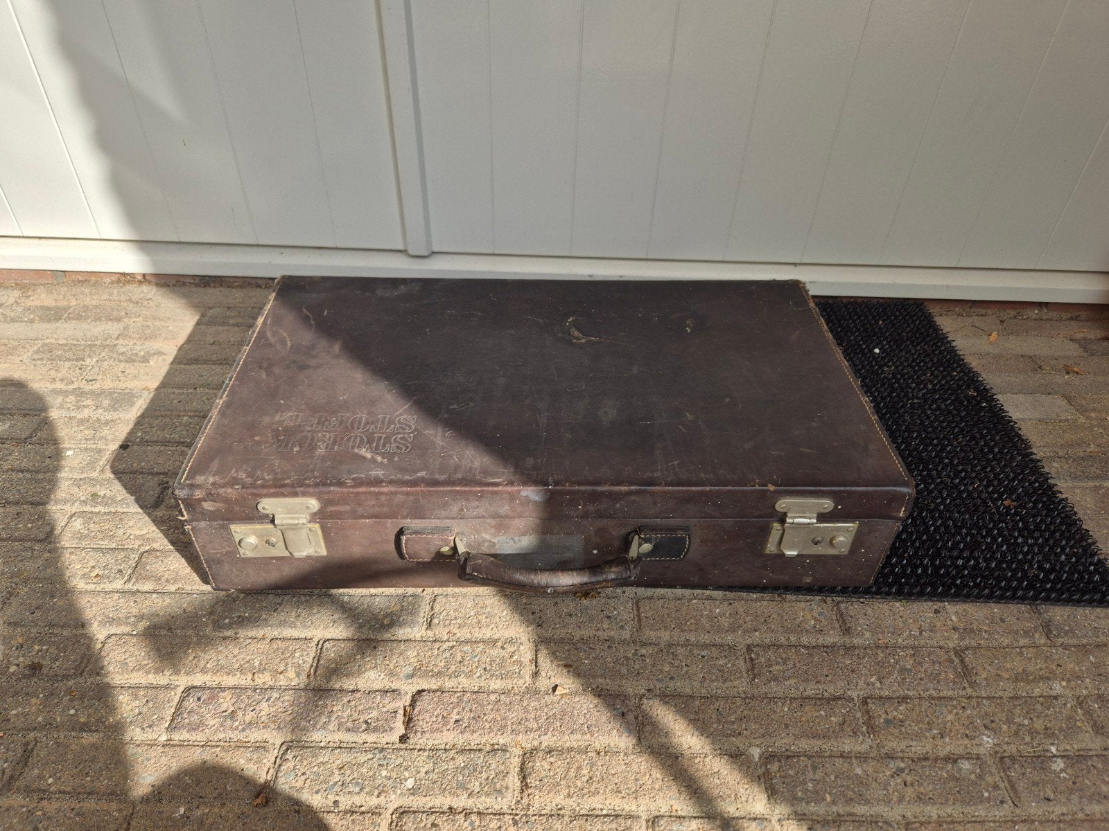 Gratis koffer - Vintage bruine koffer, Overige materialen, Gebruikt, Slot, 35 tot 45 cm
