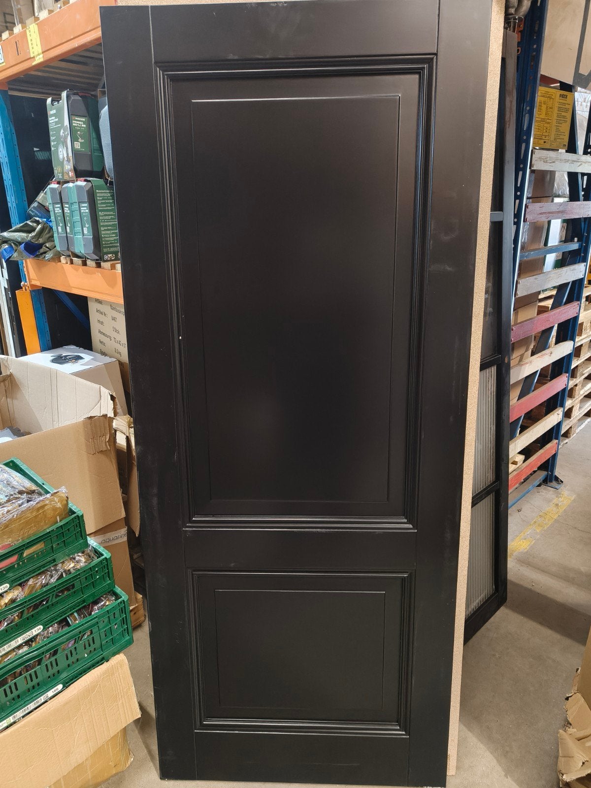 nieuwe massieve dichte paneeldeur met 2 panelen 83x201,5 cm, Ophalen, 80 tot 100 cm, ., Binnendeur