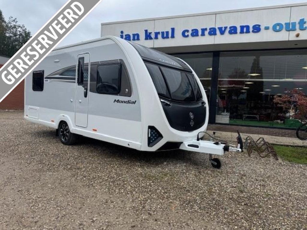 Sprite Mondial 470 SE frans bed, Caravans en Kamperen, Standaardzit, Schokbreker, Bedrijf, Overige typen