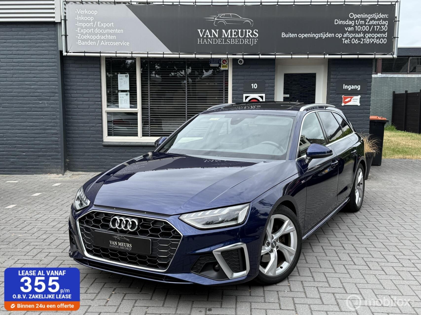 Audi A4 Avant 35 TFSI Launch edition Sport, S-line Automaat,, Gebruikt, 4 cilinders, Blauw, A4
