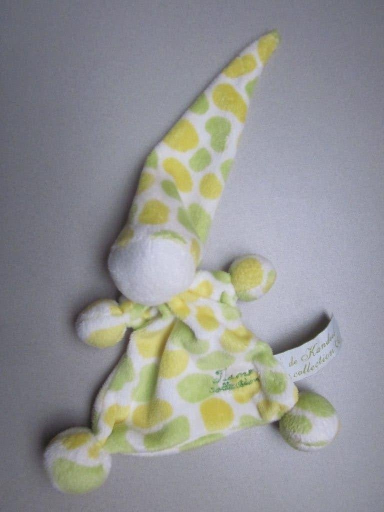 Tiamo de Kandeel Collection geel-groen-wit pluche doekje(s), Kinderen en Baby's, Speelgoed | Knuffels en Pluche, Overige karakters