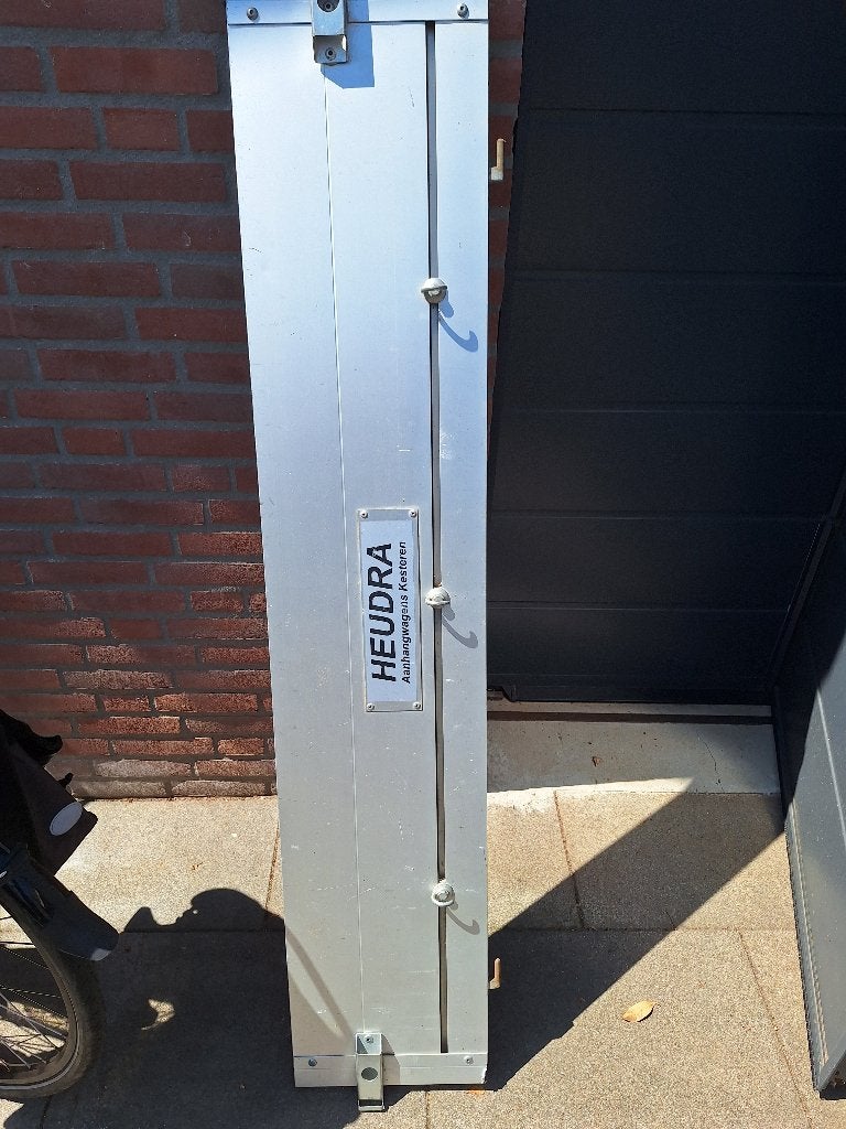 Aluminium achterklep Heurda aanhangwagen, Ophalen, Gebruikt