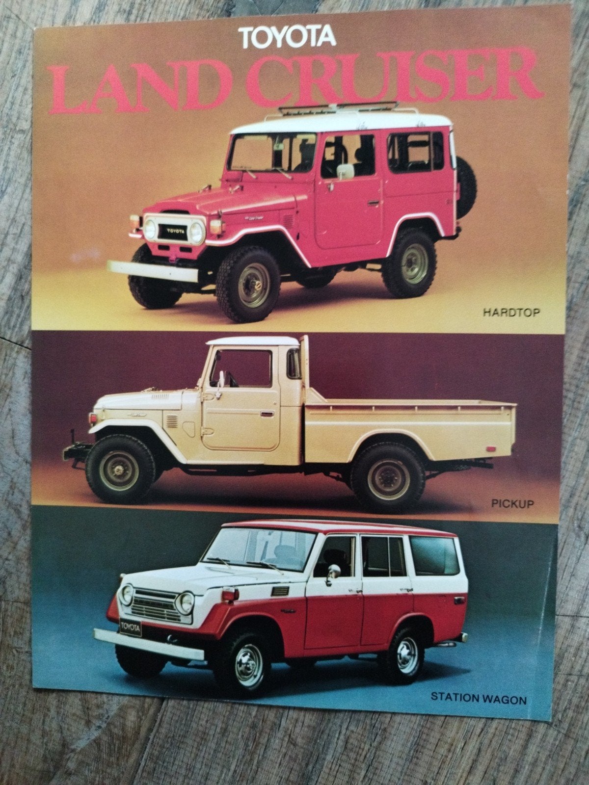 Toyota Land Cruiser brochure 1978 Engels 2 pagina's, Boeken, Ophalen of Verzenden, Zo goed als nieuw, Toyota