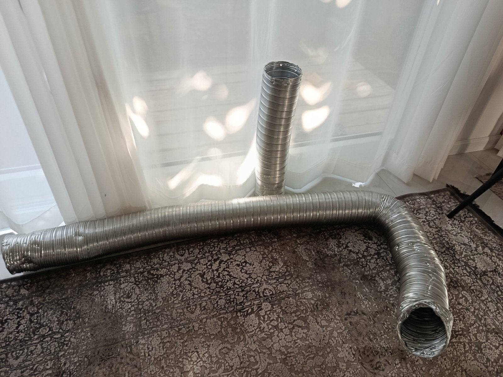 Aluminium flexibele ventilatieslang, Ophalen, Gebruikt, Ventilator