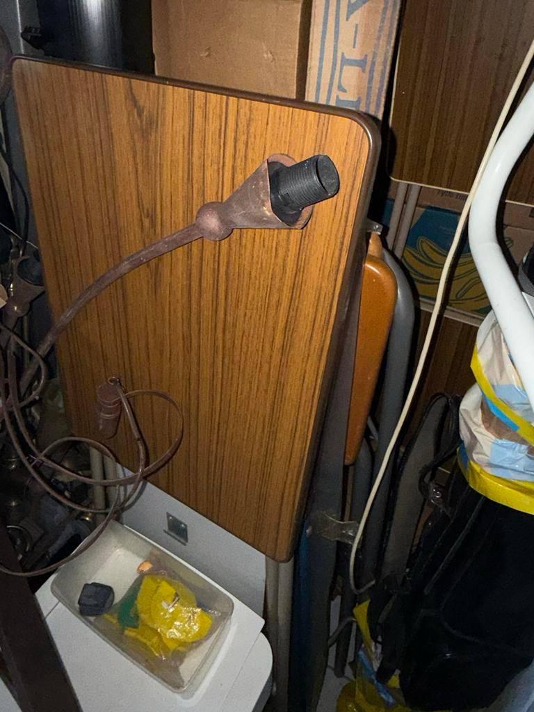 Vintage Houten Diaprojector Standaard, Audio, Tv en Foto, Diaprojectors, Ophalen of Verzenden, Gebruikt