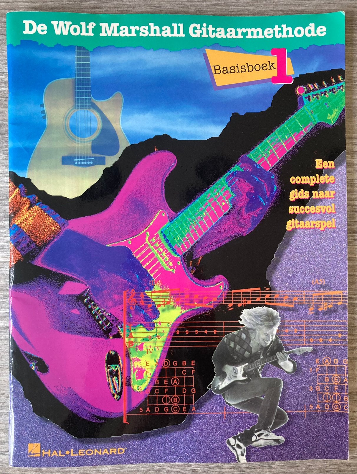 De Wolf Marshall Gitaarmethode Basisboek 1, Muziek en Instrumenten, Bladmuziek, Zo goed als nieuw, Les of Cursus, Gitaar, Ophalen of Verzenden