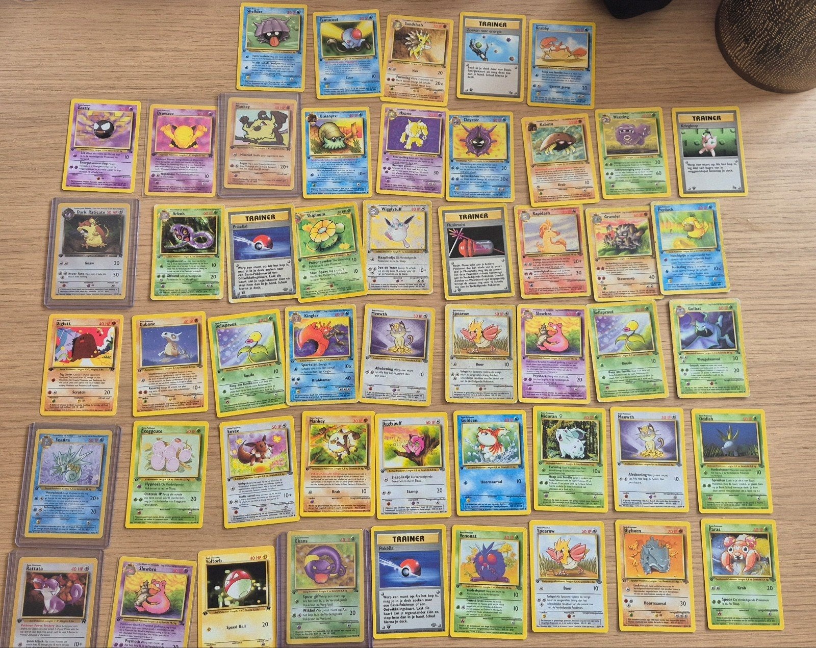 1e editie Base Set Pokémonkaarten, Ophalen, Meerdere kaarten