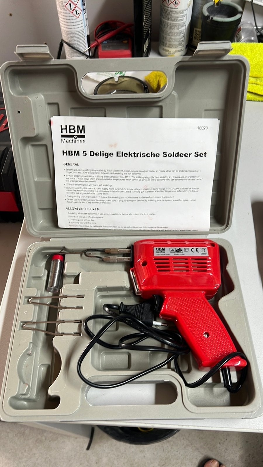 Soldeerpistol Set HBM, Ophalen of Verzenden, Zo goed als nieuw