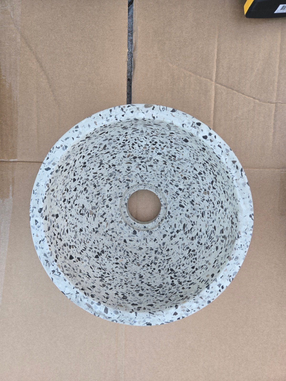 Stijlvolle Terrazzo Wasbak - Nieuw, Ophalen, Nieuw, Steen, Wastafel