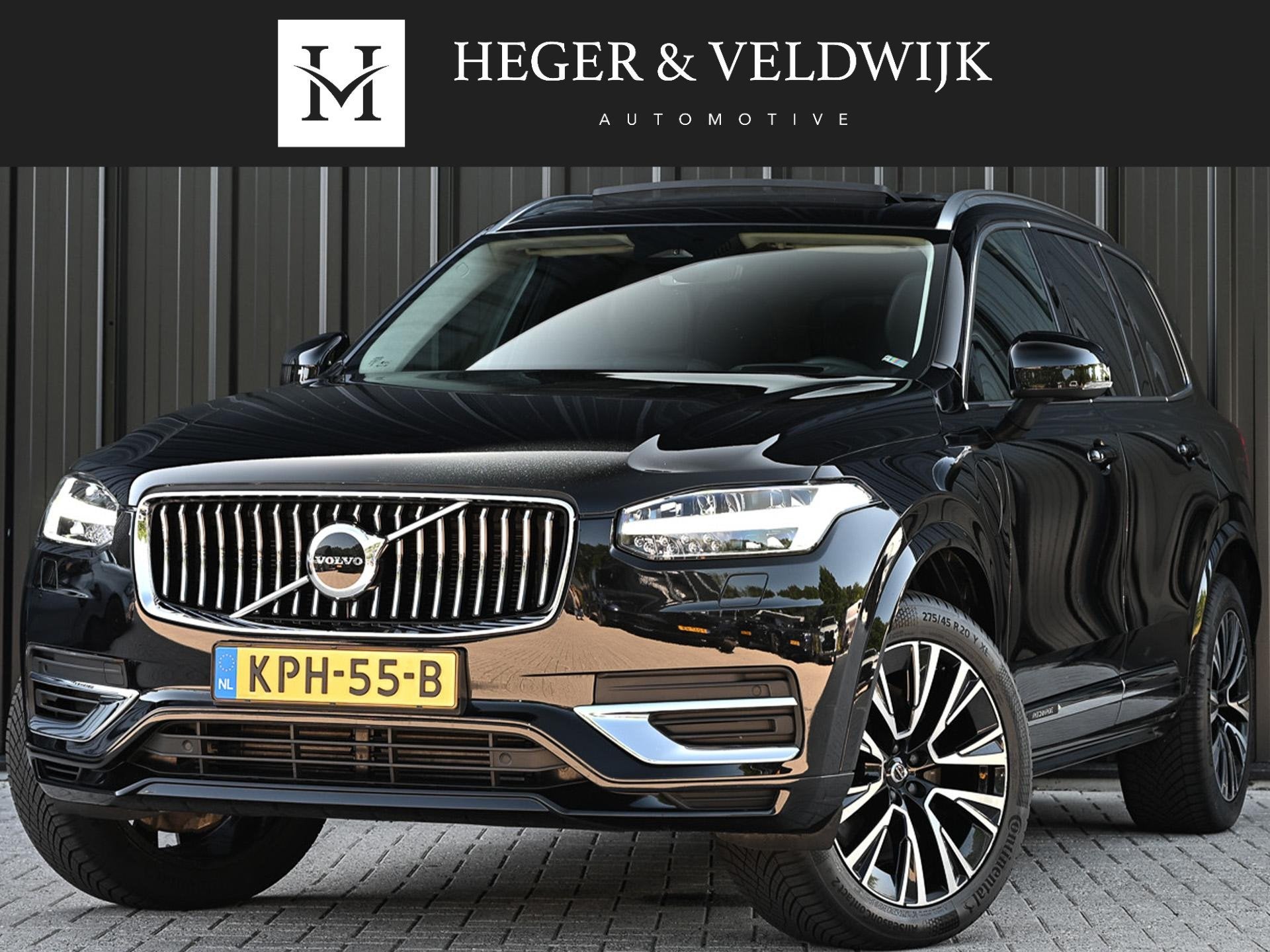 Volvo XC90 2.0 T8 Recharge AWD Ultimate Bright 7P. | Panoram, Gebruikt, 4 cilinders, 1969 cc, Zwart