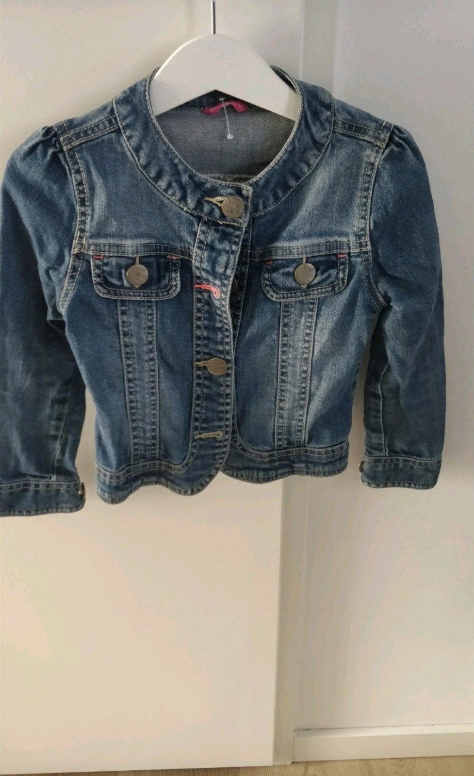 Hema Spijkerjas maat 98/104, Kinderen en Baby's, Ophalen of Verzenden, Zo goed als nieuw, Meisje, Jas