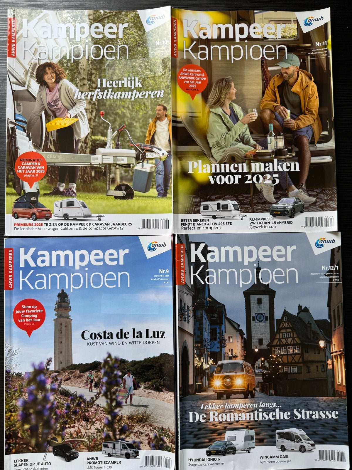 ANWB Kampeer Kampioen - 4 nummers (2024), Ophalen of Verzenden, Zo goed als nieuw, Overige typen
