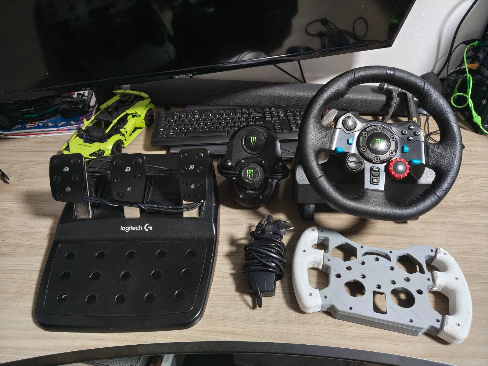 Logitech G29, Racestuur, Gebruikt, Force feedback, Logitech