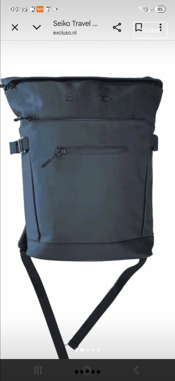 Seiko Travel Rugzak  nieuw, Ophalen of Verzenden, Overige merken, 45 tot 60 cm