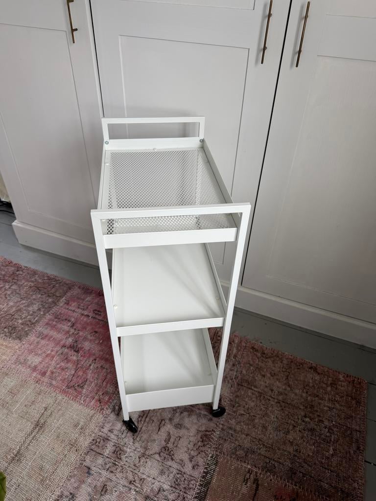 IKEA NISSAFORS roltafel - Wit, zo goed als nieuw, Huis en Inrichting, Ophalen, Zo goed als nieuw