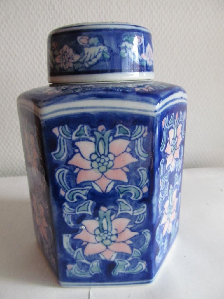 Chinees porselein tea caddy, Ophalen