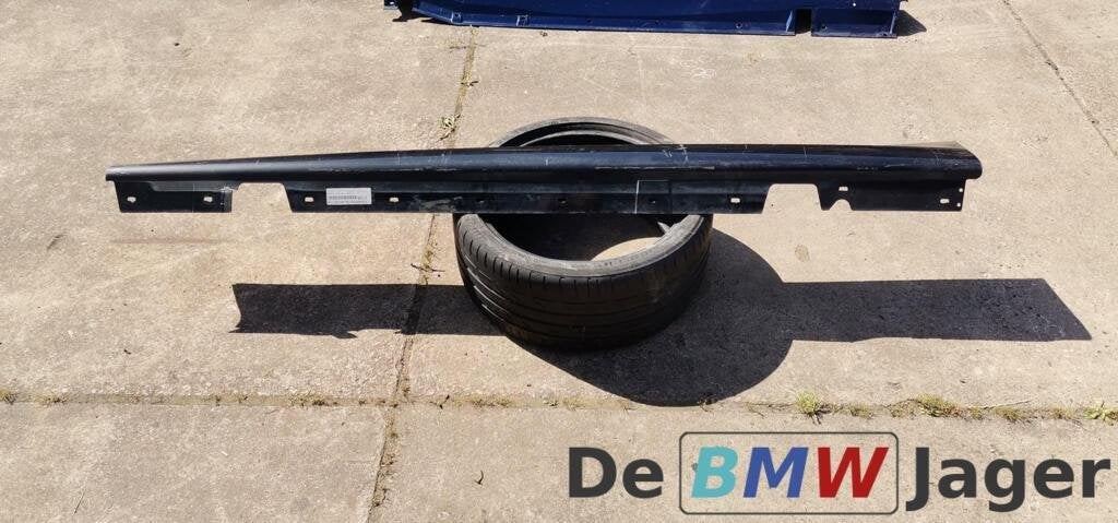 Sideskirt links zwart BMW 3-serie E90 & E91 M 51777906508, Gebruikt, Ophalen of Verzenden, BMW