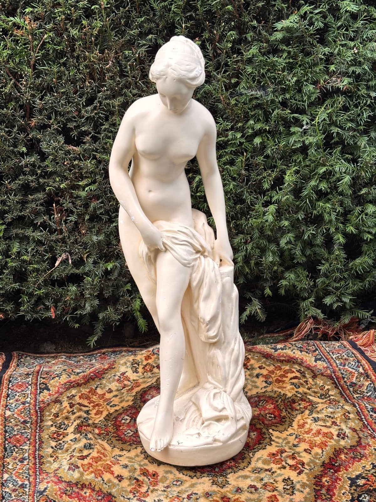 Vintage groot beeld vrouw ‘the bather’, Antiek en Kunst, Ophalen