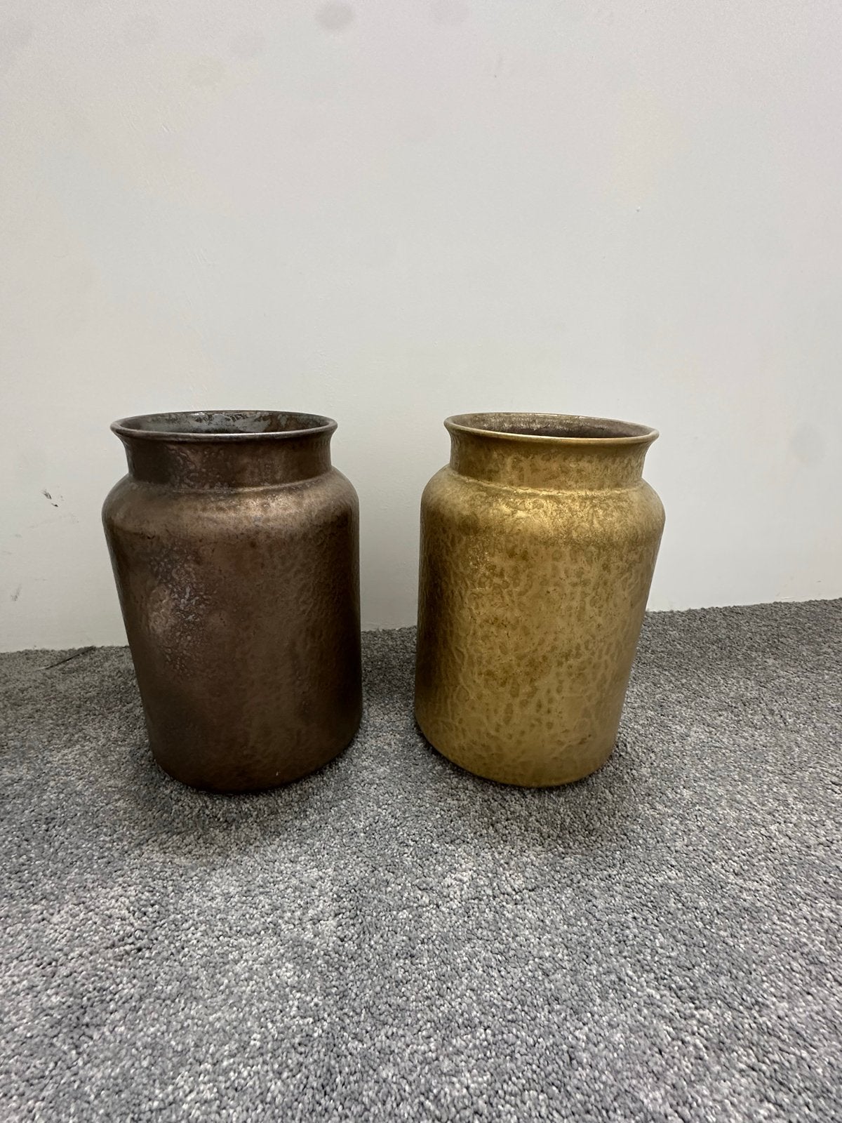 Set van 2 bronzen potten - Lausanne Melki, Antiek en Kunst, Ophalen, Brons