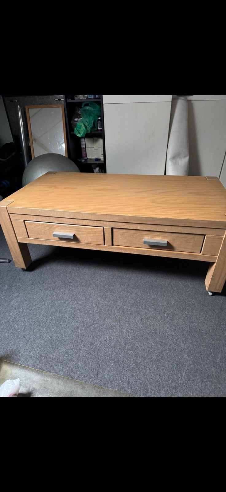 Houten tafel, Ophalen