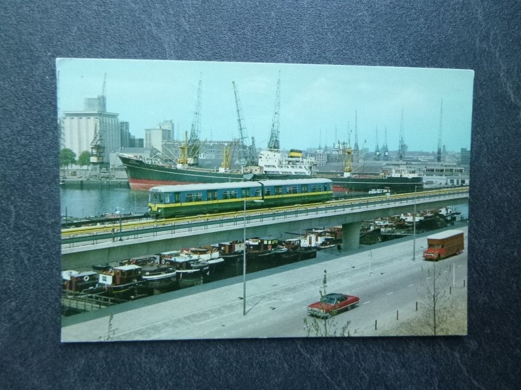 Rotterdam, eerste metro /boten/auto verbinding centrum en, Verzamelen, Verzenden, 1960 tot 1980, Gelopen, Zuid-Holland